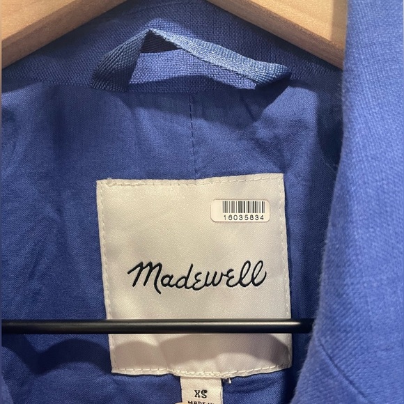 Madewell Double Breasted Linen Blazer Size XS - Picture 5 of 8